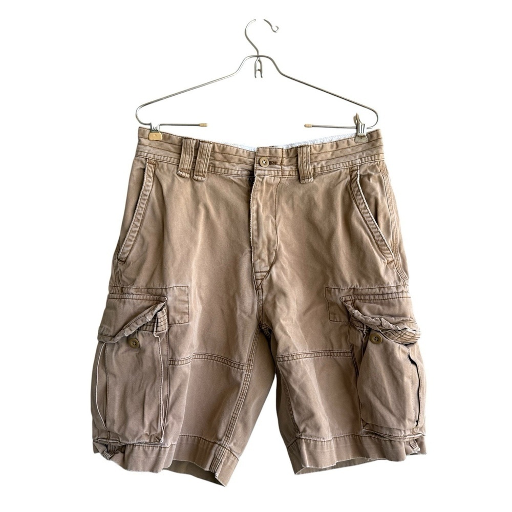 Polo Ralph Lauren Brown Cargo Shorts Men's Size 30 Casual Summer Wear Rockabilly